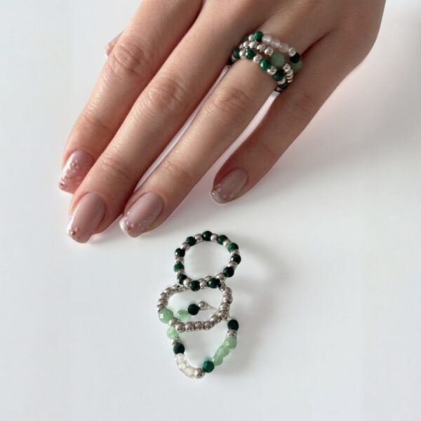 Alternative view of Przyciąganie szczęścia, dobrobytu i optymizm ZESTAW PIERŚCIONKÓW