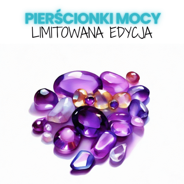 Pierścionek mocy z kamieni surowych
